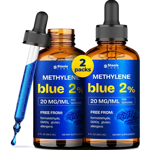 Suplemento para el cerebro Stanis Labs Azul de Metileno 2% 120 porciones