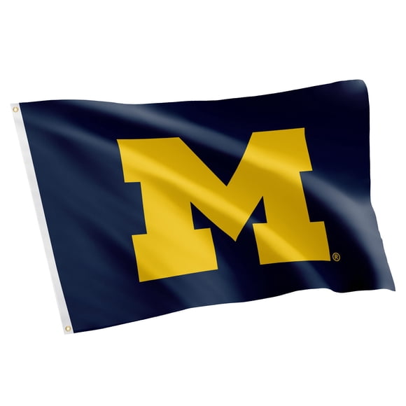 Flag Desert Cactus, Universidad de Michigan, UM Wolverines, 3 x 5 pies