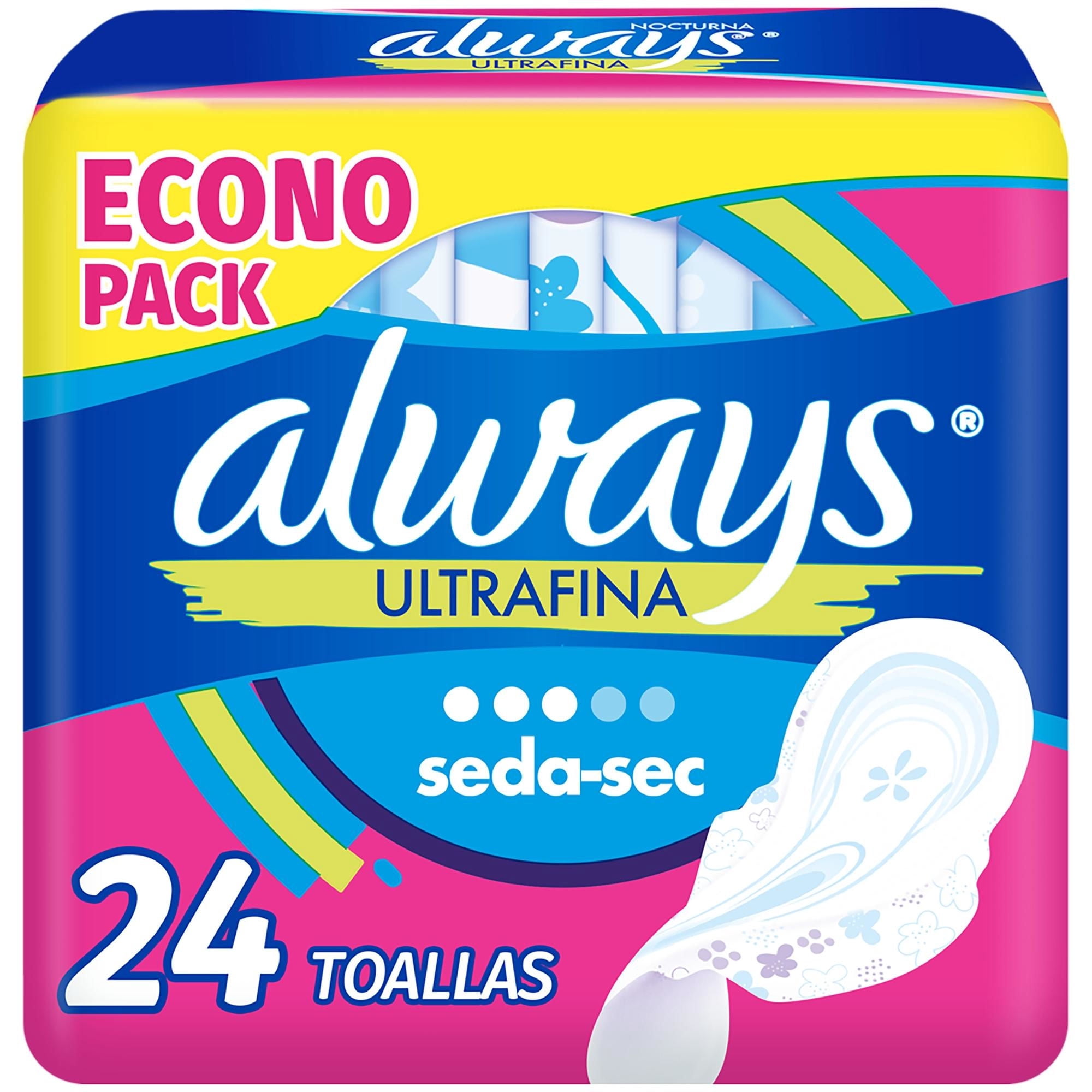 Toallas Higiénicas Seca Ultrafina 24 Un Always