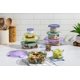 thumbnail image 2 of Set de almacenamiento de alimentos Ello Color Lock, 20 piezas de vidrio con tapas de plástico, 2 of 7
