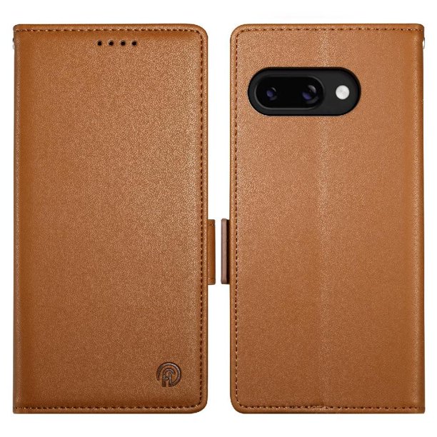 Funda Cartera Magnética con Tarjetas y Soporte para Google Pixel 9A Marrón