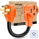 thumbnail image 1 of Cable adaptador de cargador EV Nilight de 30 A a 50 A, 4 clavijas, 10 AWG, 1 of 9