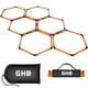 thumbnail image 1 of Juego de 6 anillos de agilidad GHB Hex Anillos de agilidad con bolsa de transporte, 1 of 9