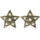 thumbnail image 1 of Pendientes de estrella de cinco puntas con textura de metal texturizado de Estilos japoneses y coreanos, pendientes de estrella pequeña de Moi Estilos, pendientes de Estilos universitarios, 1 of 4