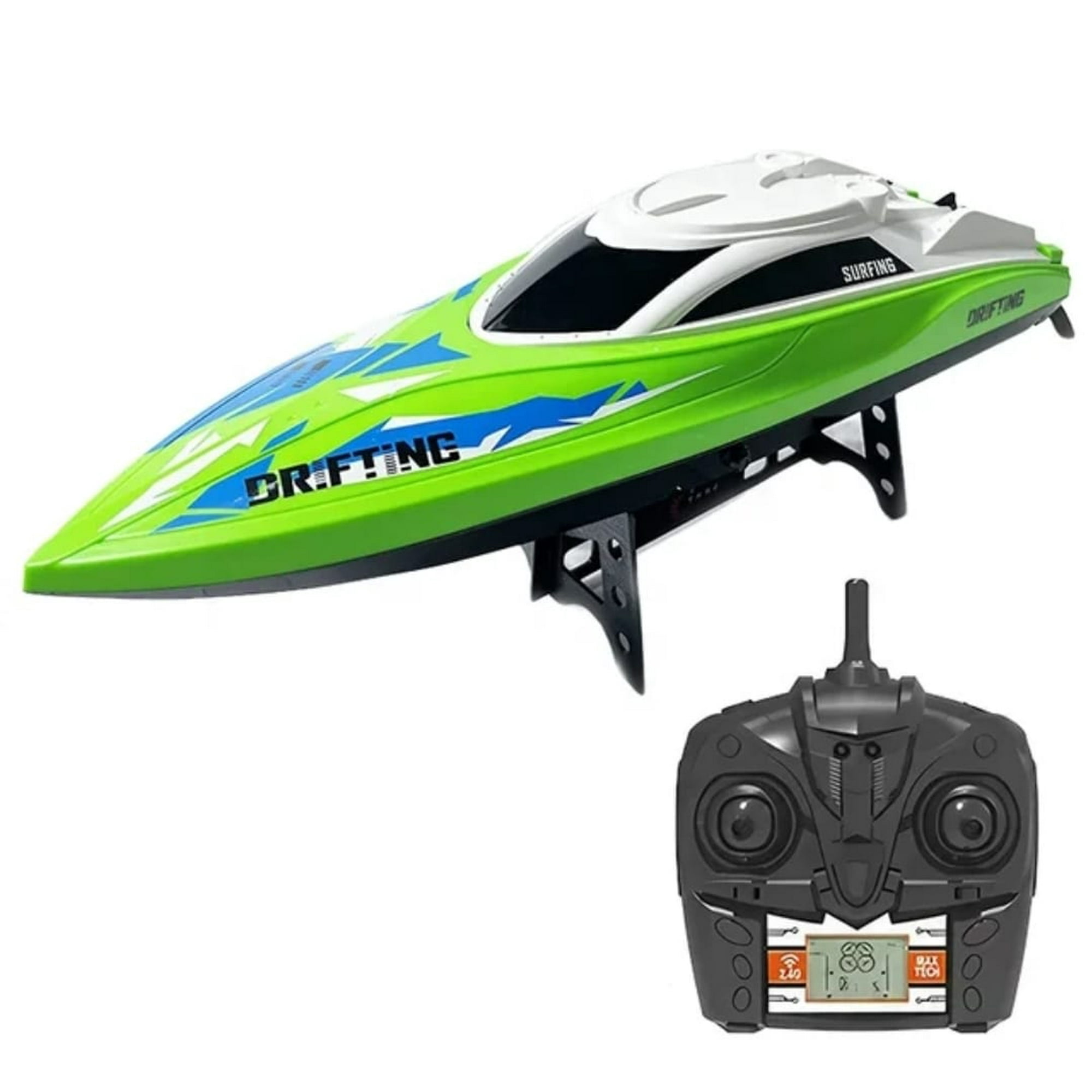 Maravillas Valdivia - Lancha Bote Barco H111, Control Remoto 2,4 Ghz Verde