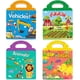 thumbnail image 1 of Libros autoadhesivos reutilizables Yowlieu para niños con 4 juegos: vehículo, granja, dinosaurio y zoológico, 1 of 7
