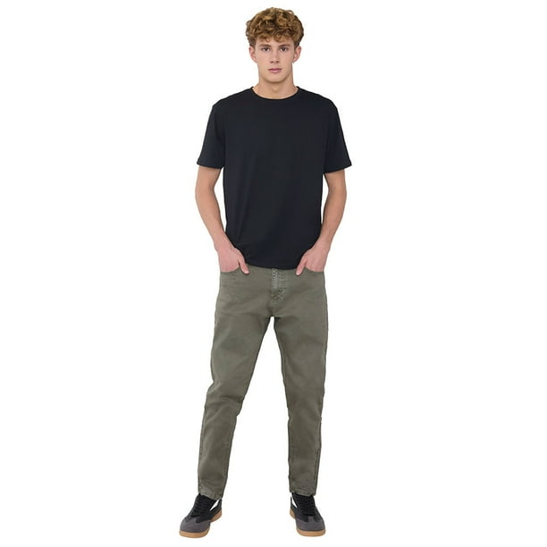 Jeans Hombre Skinny Fit Full Color Verde Corona