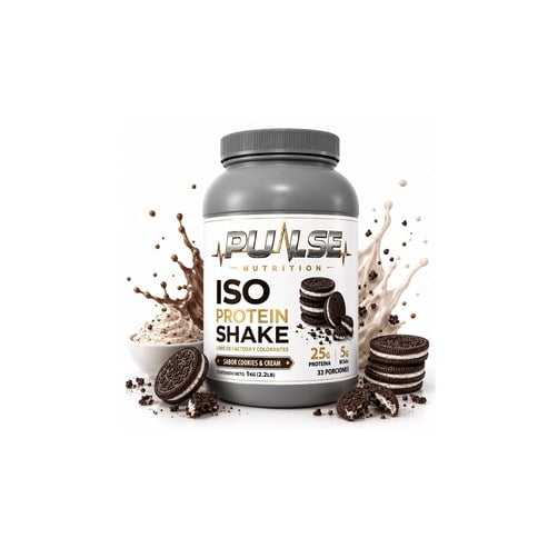 Proteina Iso Shake 2.2Lb 33 Servicios Cookies And Cream - Pulse Nutrition