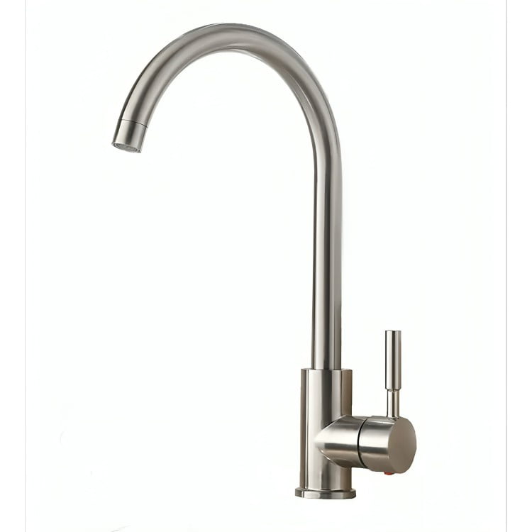 Genérico - Grifo Monomando Llave Lavaplatos Lavaloza Acero Inoxidable