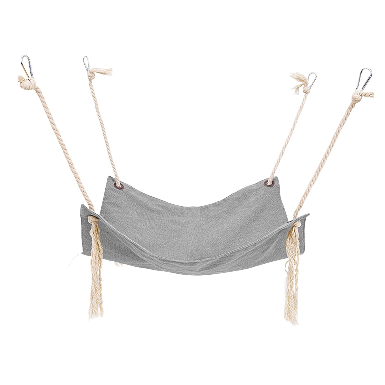 Magideal - Colchoneta Colgante Para Hamaca Para Gatos, Suministros, Con Correas Ajustables, Almohadilla, Colección, Columpio Reversible Para Mascotas, Gatitos, , Gris