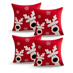 Genérico - Pack De 4 Fundas De Cojin Para Navidad K8