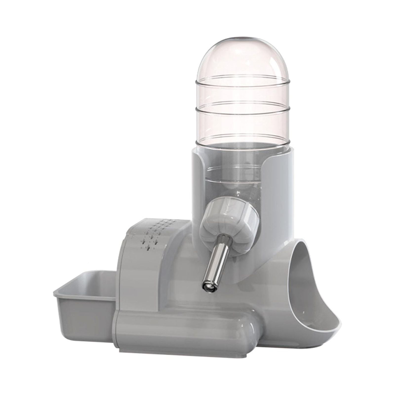 Botella De Agua Para Hámster Dispensador Automático Bebedero Tazón Alimentación Riego Para Conejito Gris