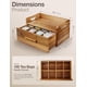 thumbnail image 2 of Caja de té Tinamo 33 cm L x 20 cm P de madera de acacia con cajón, 2 of 7