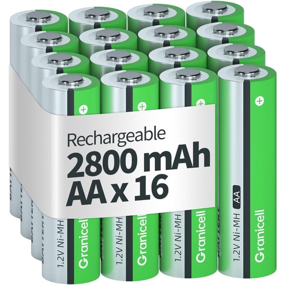Pila AA Recargable Granicell 2800mAh NiMH x16