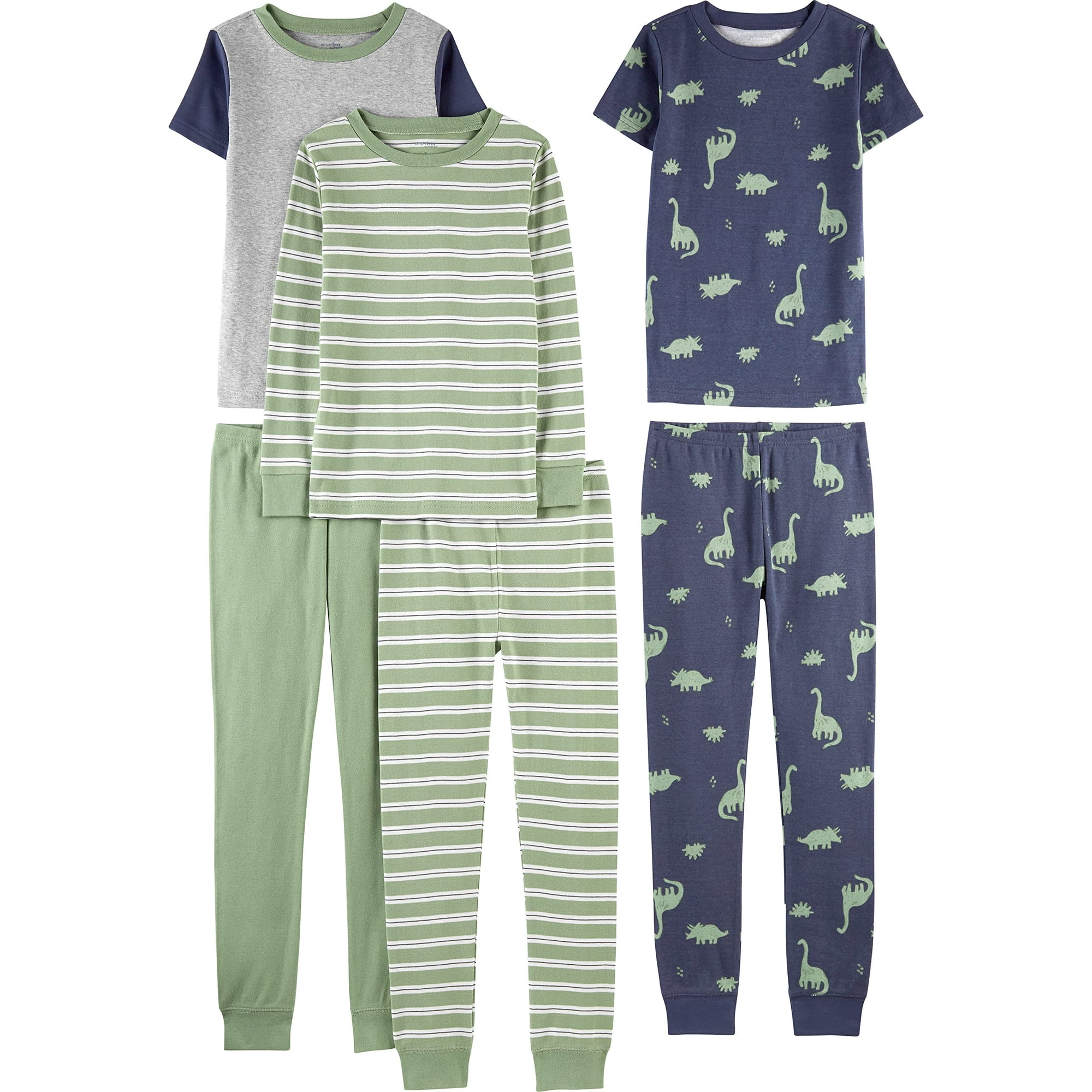 Conjunto De Pijama Simple Joys By Carter's Boys, 6 Piezas, Algodón 3t