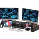 thumbnail image 1 of Soporte para monitor Simple Houseware Dual con cajón negro, 1 of 5