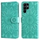 thumbnail image 1 of Funda tipo cartera FOXDOCK para Samsung Galaxy S23 Ultra , diseño girasol en relieve, cuero PU, cierre magnético, soporte y tarjetero, 1 of 5