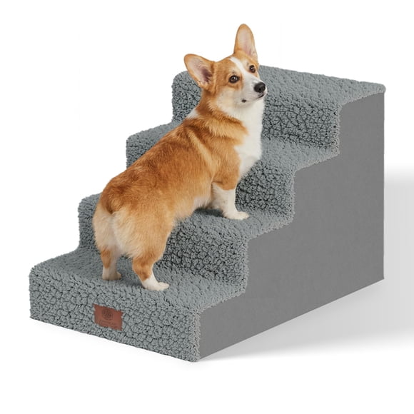 Escalera para Mascotas American Kennel Club Ligera de 4 Peldaños 41x61x36 cm
