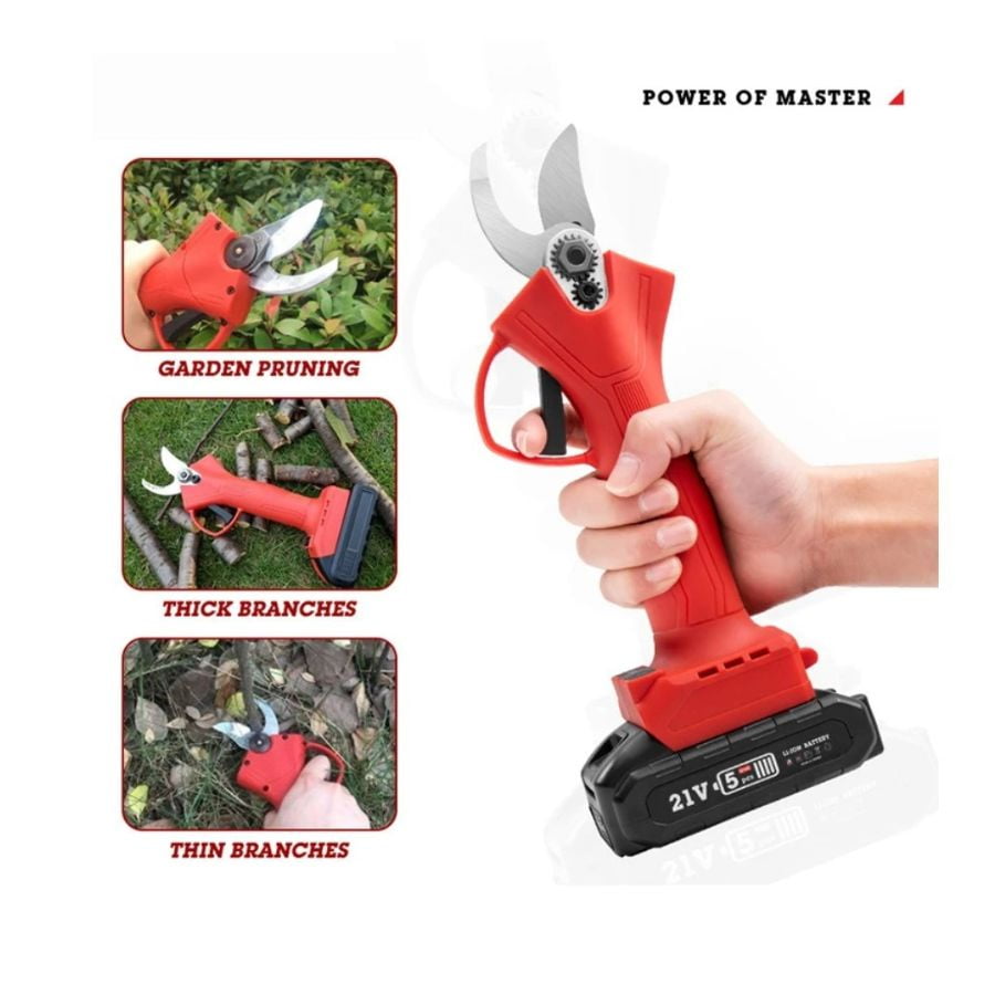 Click Ventas - Tijera Podadora Electrica Inalambrica Portatil Alta Potencia