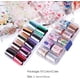 thumbnail image 2 of Juego de gel de pegamento para uñas con transferencia de láminas de uñas, pegatinas para decoración de uñas, manicura, bricolaje, 6 ml, 2 cajas de pegatinas de copos de lámina de flores metálicas, sum, 2 of 7