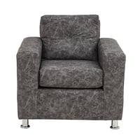 Muebles América - Sofá George 1 Cuerpo Cuero Auris Gris