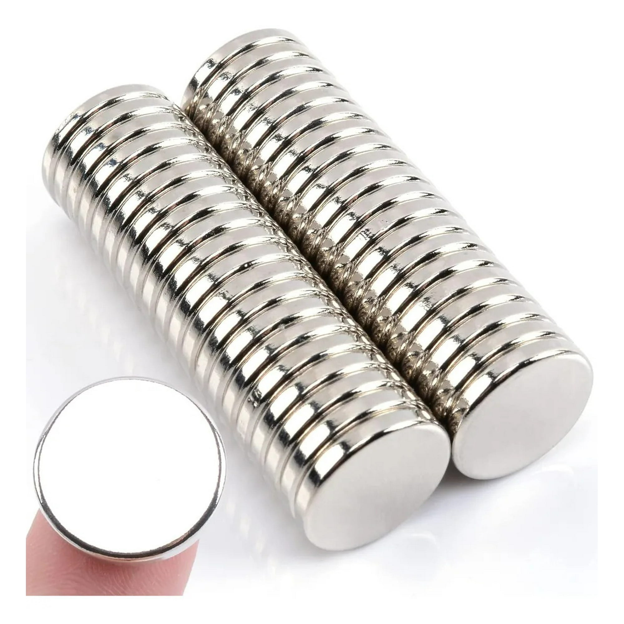 Genérica - 20 Pcs Imanes Neodimio Imanes Súper Fuertes De 20mm*20mm*3mm Redondo