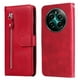 thumbnail image 1 of Funda con Cremallera para Realme 12 Plus, Carcasa Cartera de Cuero PU con Soporte y Tarjetero, 1 of 6