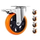 thumbnail image 1 of X4 Rueda Giratoria Naranja Ruedas Industrial Multiuso 4pulgadas Naranja, 1 of 5