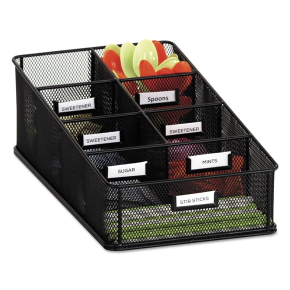 Organizador Safco 3291BL Onyx de Malla con 7 Compartimentos Negro
