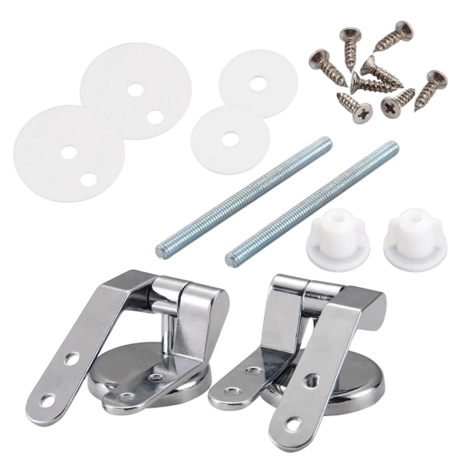 Bothyi - Asientos De Inodoro Bisagras Para Tapa De Inodoro Con Tornillos De Ajuste Acabado En Aleación De Zinc