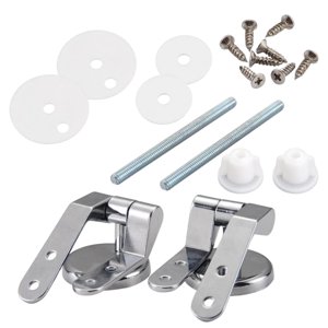 Bothyi - Asientos De Inodoro Bisagras Para Tapa De Inodoro Con Tornillos De Ajuste Acabado En Aleación De Zinc