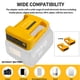 thumbnail image 2 of Para de*walt Adaptador Cargador USB de Batería de 20v, con Adaptador de Carga Rápida Type-C y USB para Teléfono Móvil, 2 of 8