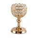 thumbnail image 4 of Candelero De Cristal Tealight Candelabro De Escritorio Para Comedor Golden M, 4 of 5
