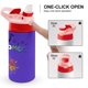 thumbnail image 4 of Los KiboomersBotella de Agua con Tapa Pop Top de Un Toque, Acero Inoxidable, a Prueba de Fugas, para Deportes, Botella Infantil rosa 12 oz, 4 of 6