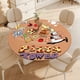 thumbnail image 4 of Torre de pizza-theme Fitted Round Tablecloths Elastic Edged Table Covers Waterproof Table Cloth for Kitchen Holiday Party Tables Decor 150cm, 4 of 6