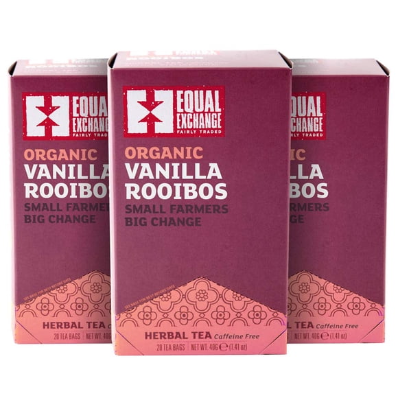 Té orgánico de rooibos con vainilla Equal Exchange 60 bolsitas
