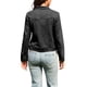 thumbnail image 3 of INSPIRE CHIC Chaqueta de Flecos de Imitación de Gamuza para Mujer con Botones Abajo de Manga Larga Chaquetas Vintage Occidentales S Negro, 3 of 6