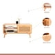 thumbnail image 3 of Mesa de Centro con rattan y madera, 3 of 4