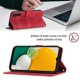 thumbnail image 4 of Funda Cartera para Samsung Galaxy A04s con Soporte y Ranuras, Resistente a Golpes y Rayones Rojo, 4 of 5
