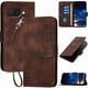 thumbnail image 1 of Funda Flip Premium Fibra de Carbono para Google Pixel 9A con Soporte y Cierre Marrón, 1 of 6