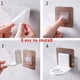 thumbnail image 5 of Soporte de gancho para botella de gel de ducha, soporte de pared para baño, pasta mágica, champú, succión de pared, gancho sin costuras, paquete de 3, 5 of 6