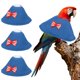 thumbnail image 1 of Collares para Aves Uxcell, Collar Cónico Protector de Recuperación, Conos Ajustables Suaves Anti-Mordeduras para Cuello de Plumas (Azul, S, 3 Piezas), 1 of 7