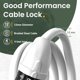 thumbnail image 3 of Candado para bicicleta Titanker con cable de 1,2 cm y 1,2 m, combinación reajustable, 3 of 7