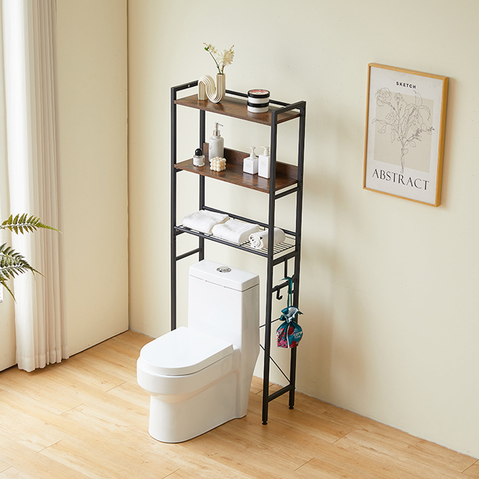Joytek - Estante Organizador Para Baño Sobre Wc 162x64x24 Cm