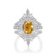 thumbnail image 1 of Juego de Anillos de Boda de Moissanita de 2 Quilates para Mujer Color D VVS1 Juego de Anillos de Compromiso Ovalado Plata Esterlina 925 Eternidad Juegos de Anillos Nupciales para Mujer Talla 5-10, 1 of 7