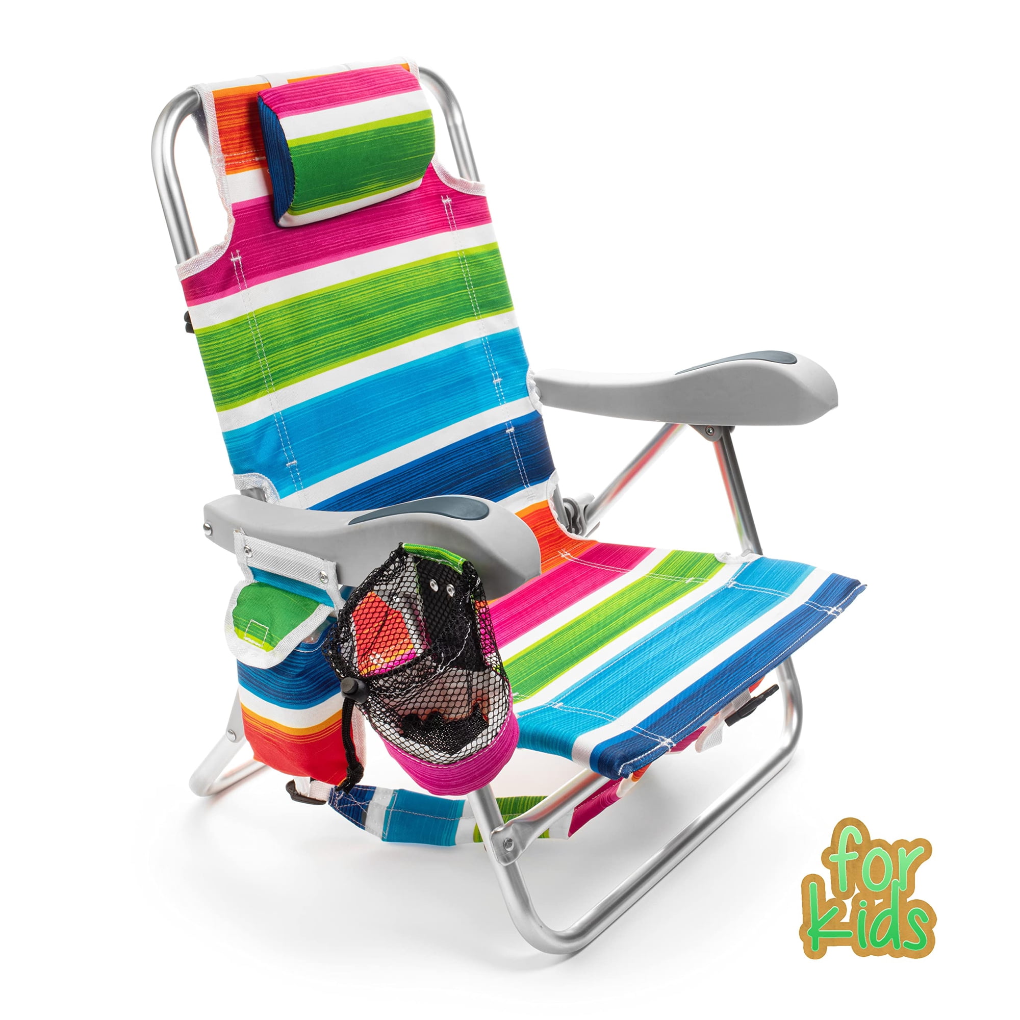 Silla De Playa Homevative, Mochila Plegable Para Niños, 4 Posiciones