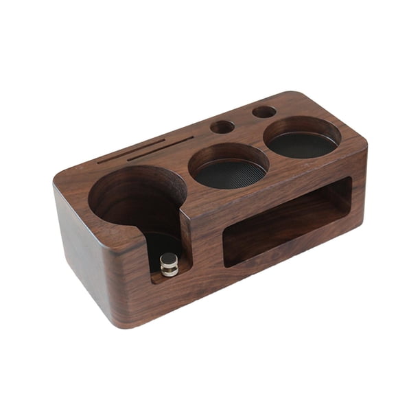 Soporte De Manipulación De Café, Base De Estación De Manipulación De Café De Madera Para Espresso Cafe Bar 51mm 53mm