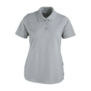 T-World - Polera Polo Dryfresh Smooth 60% Algodón Manga Corta Mujer Gris