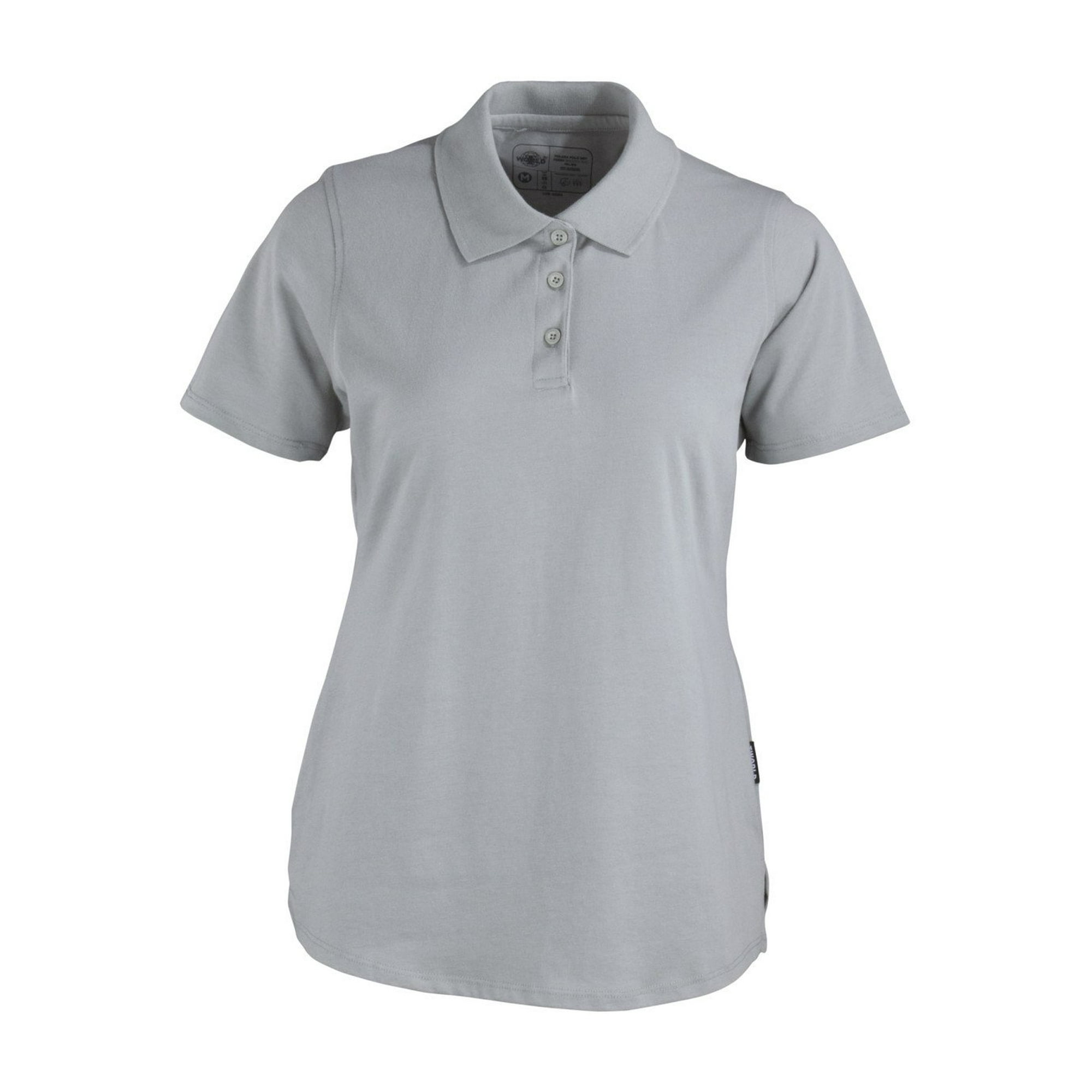 T-world - Polera Polo Dryfresh Smooth 60% Algodón Manga Corta Mujer Gris
