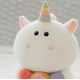 thumbnail image 4 of Peluche Unicornio Kawaii Con Dona Arcoíris Suave 21cm, 4 of 5
